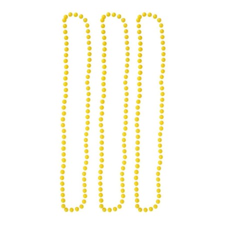 3 COLLIERS FLUO JAUNE FLUO 40 CM