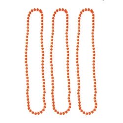 3 COLLIERS FLUO ORANGE FLUO 40 CM