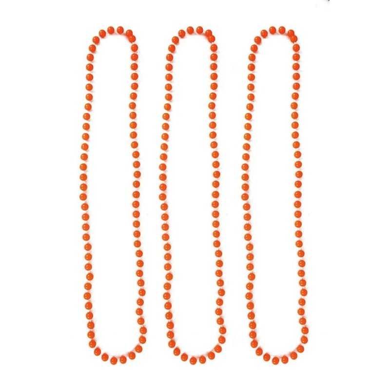 3 COLLIERS FLUO ORANGE FLUO 40 CM