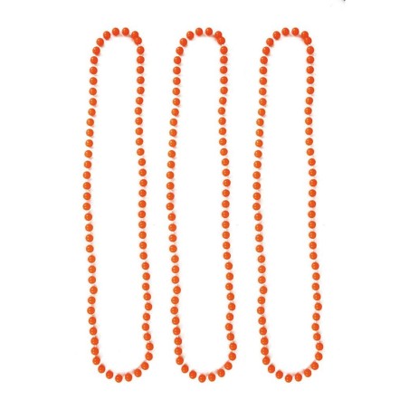 3 COLLIERS FLUO ORANGE FLUO 40 CM