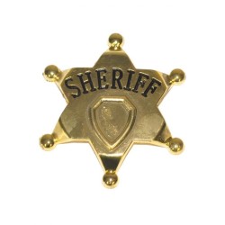ETOILE DE SHERIFF OR METAL