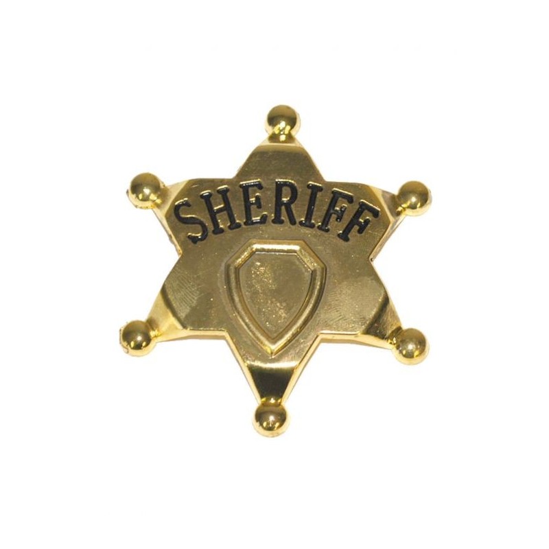 ETOILE DE SHERIFF OR METAL ETOILE DE SHERIFF OR METAL