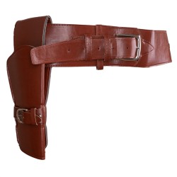 SIMPLE HOLSTER BRUN OU MARRON WESTERN ADULTE