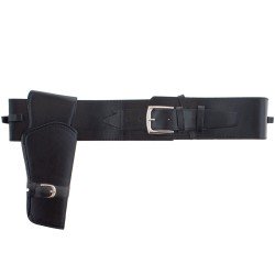 SIMPLE HOLSTER NOIR WESTERN ADULTE 120 CM