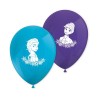 6 BALLONS LATEX 11" REINE DES NEIGES  6 BALLONS LATEX 11" REINE DES NEIGES
