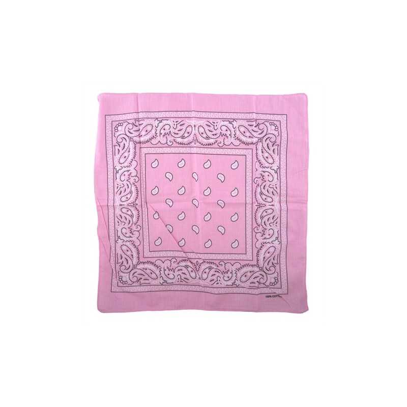 BANDANA COW BOY WESTERN ROSE 50 X 50 CM
