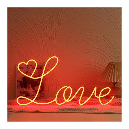 LUMIERE NEON LED LOVE ROUGE