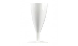 6 FLUTES A CHAMPAGNE BLANCHE 13 CL INCASSABLES