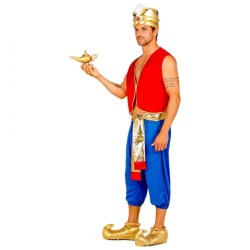 DEGUISEMENT ALADIN PRINCE ARABE ROUGE ET BLEU TAILLE M
