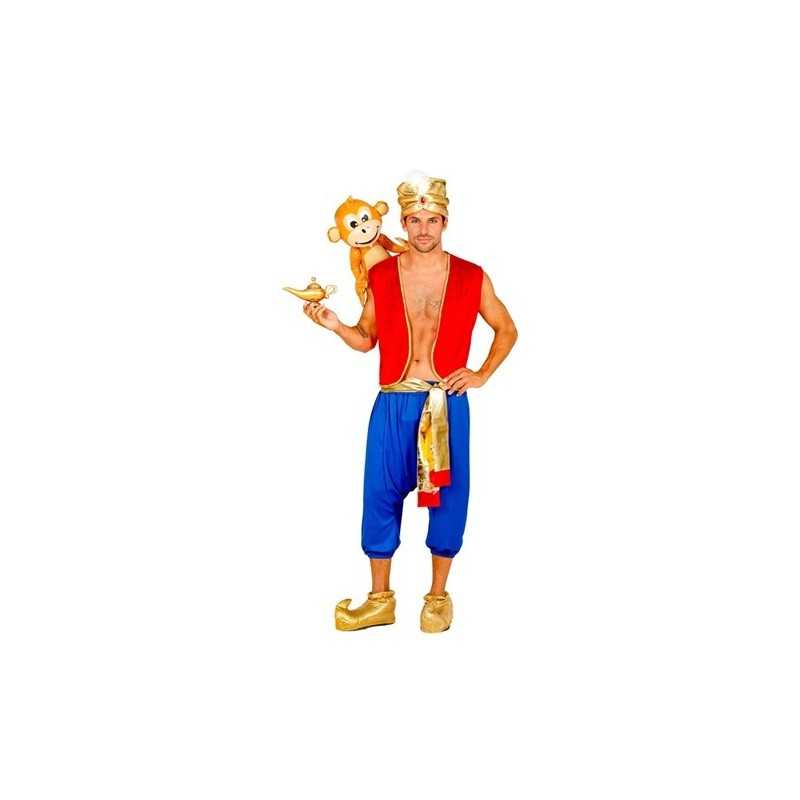 DEGUISEMENT ALADIN PRINCE ARABE ROUGE ET BLEU TAILLE L