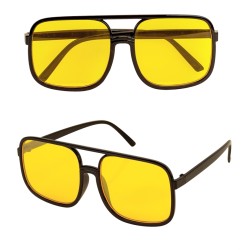 LUNETTE HIP HOP ANNEES 90 AVEC VERRE JAUNES