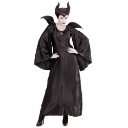 DEGUISEMENT HALLOWEEN SORCIERE NOIR MALEFIQUE TAILLE XS