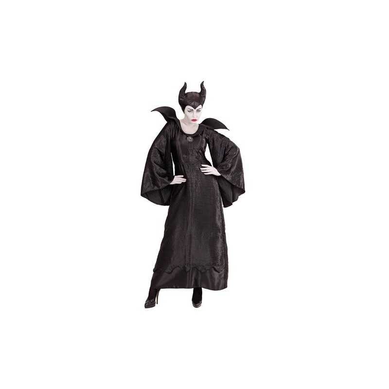 DEGUISEMENT HALLOWEEN SORCIERE NOIR MALEFIQUE TAILLE XS