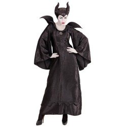 DEGUISEMENT HALLOWEEN SORCIERE NOIR MALEFIQUE TAILLE M