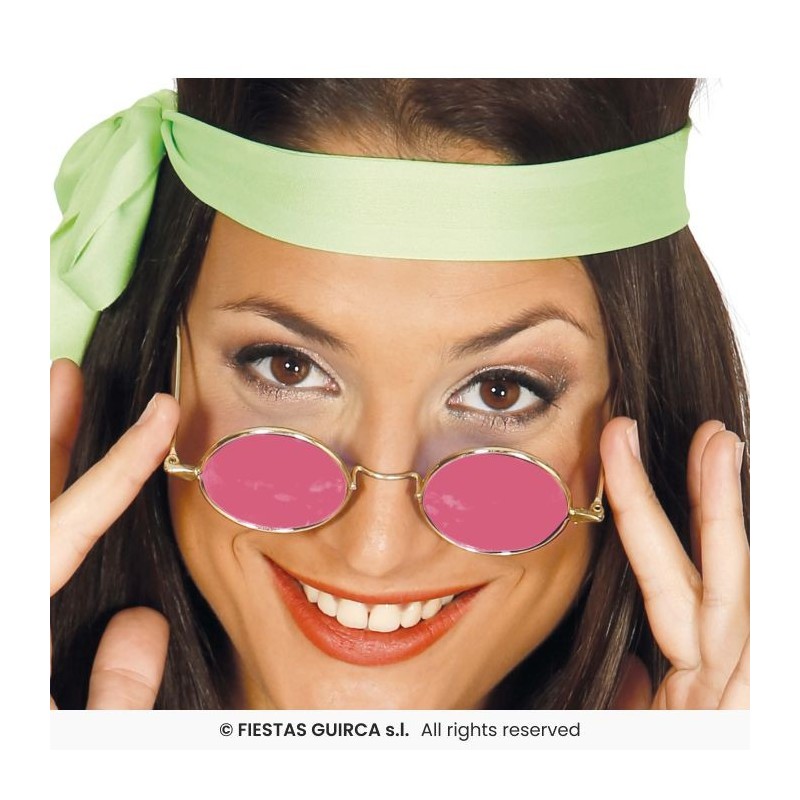 LUNETTES RONDE HIPPIE ROSE LUNETTES RONDE HIPPIE ROSE