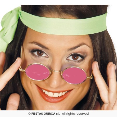 LUNETTES RONDE HIPPIE ROSE