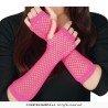 MITAINES OU GANTS RESILLES FLUO ROSE LONG 26 CM