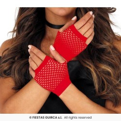 MITAINES OU GANTS RESILLES ROUGE COURT 11 CM