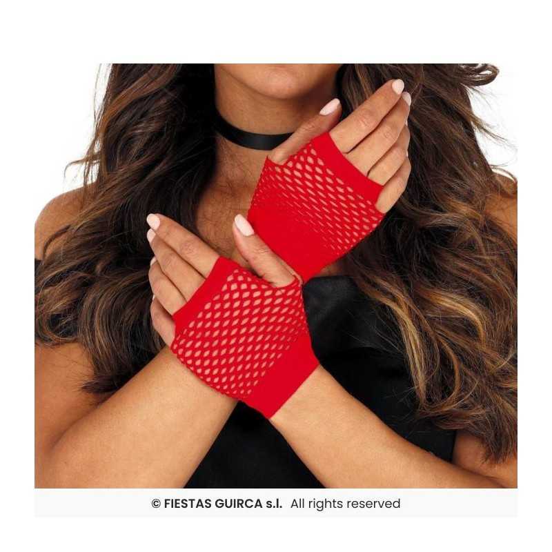 MITAINES OU GANTS RESILLES ROUGE COURT 11 CM