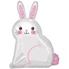 BALLON METALLIQUE LAPIN BLANC 40 X 55 CM  BALLON METALLIQUE LAPIN BLANC 40 X 55 CM