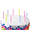 20 BOUGIES MULTICOLORES 7 CM  20 BOUGIES MULTICOLORES 7 CM