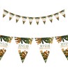 GUIRLANDE FANIONS JUNGLE PARTY FEUILLES TROPICALES JOYEUX ANNIVERSAIRE