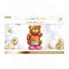 BALLON METALLIQUE TOTEM BABY SHOWER GENDER REVEAL OURS ROSE