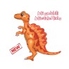 BALLON METALLIQUE DINOSAURE  SPINOSAURO ORANGE 75 CM 