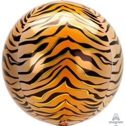 BALLON METALLIQUE ORBZ TIGRE   38 X 40 CM 