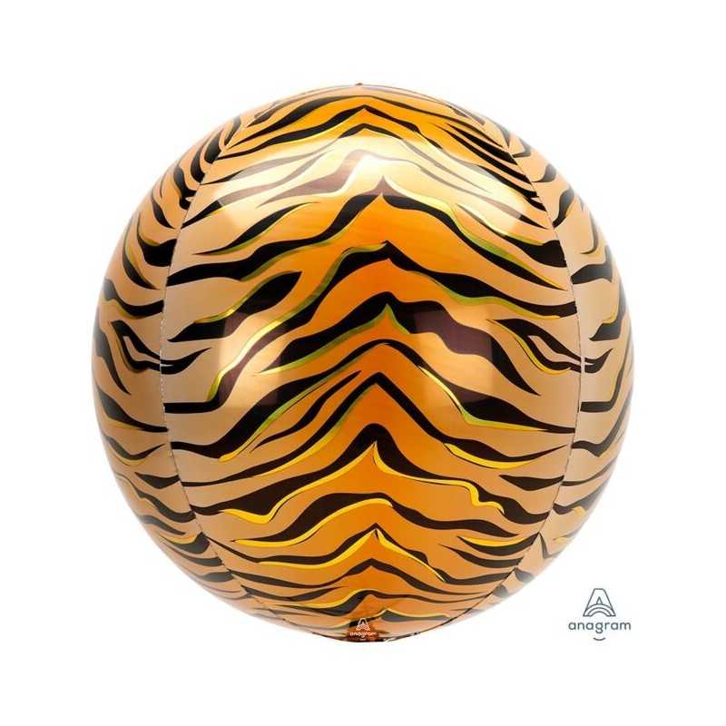 BALLON METALLIQUE ORBZ TIGRE 38 X 40 CM 