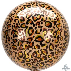 BALLON METALLIQUE ORBZ LEOPARD 38 X 40 CM 