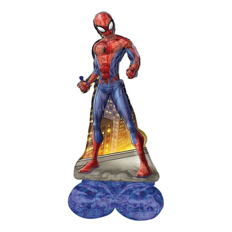 BALLON METALLIQUE AIRLOONZ SPIDERMAN 66 X 137 CM  BALLON METALLIQUE AIRLOONZ SPIDERMAN 66 X 137 CM