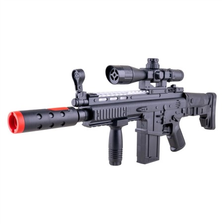 MITRAILLEUSE AVEC EFFET DE FUMEE SON ET LUMIERE