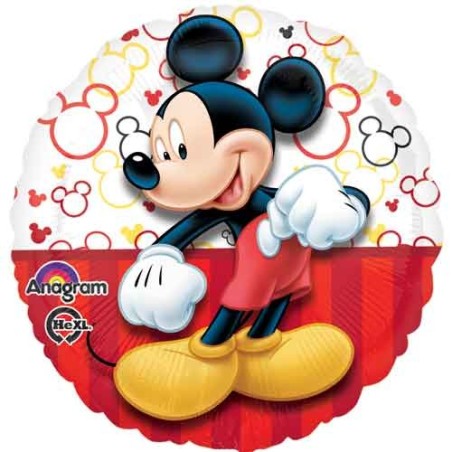 BALLON METALLIQUE ROND MICKEY 43 CM