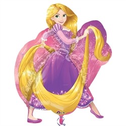 BALLON METALLIQUE RAIPONCE LONGUE CHEVELURE PRINCESSE DISNEY 66 X 78 CM