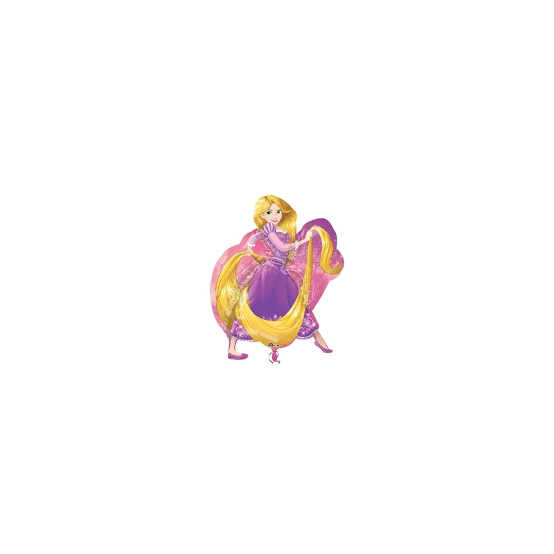 BALLON METALLIQUE RAIPONCE LONGUE CHEVELURE PRINCESSE DISNEY 66 X 78 CM