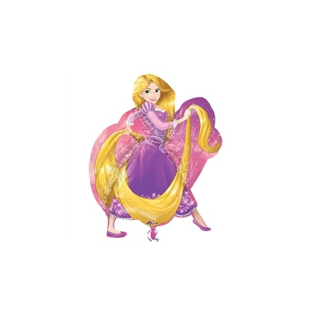 BALLON METALLIQUE RAIPONCE LONGUE CHEVELURE PRINCESSE DISNEY 66 X 78 CM