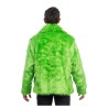 DEGUISEMENT MANTEAU FAUSSE FOURRURE VERT TAILLE L