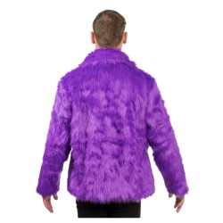 DEGUISEMENT MANTEAU FAUSSE FOURRURE VIOLET TAILLE M