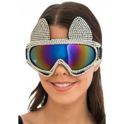 LUNETTES MASQUE DE SKI CHAT AVEC STRASS