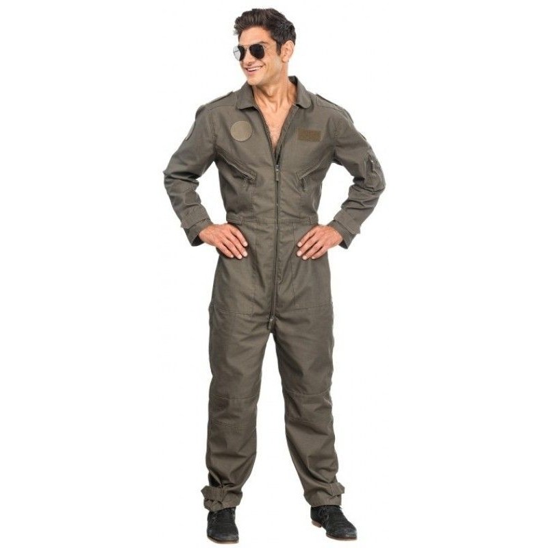 DEGUISEMENT HOMME AVIATEUR COMBINAISON JET FIGHTER PILOT TAILLE M DEGUISEMENT HOMME AVIATEUR COMBINAISON JET FIGHTER PILOT TAILLE M