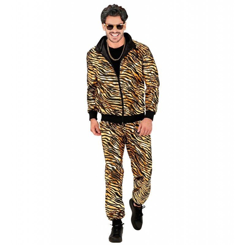DEGUISEMENT SURVETEMENT OU JOGGING DES ANNEES 80 HOMME ANIMALIER TIGRE TAILLE S DEGUISEMENT SURVETEMENT OU JOGGING DES ANNEES 80 HOMME ANIMALIER TIGRE TAILLE S