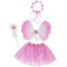 SET DE FLEURS ( TUTU, AILES, BANDEAU ET BAGUETTE )