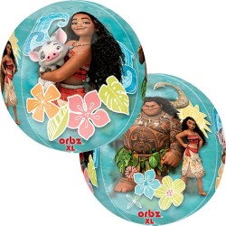 BALLON METALLIQUE ORBZ VAINA MOANA DISNEY 38 X 40 CM