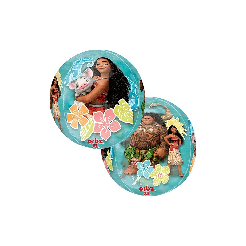 BALLON METALLIQUE ORBZ VAINA MOANA DISNEY 38 X 40 CM