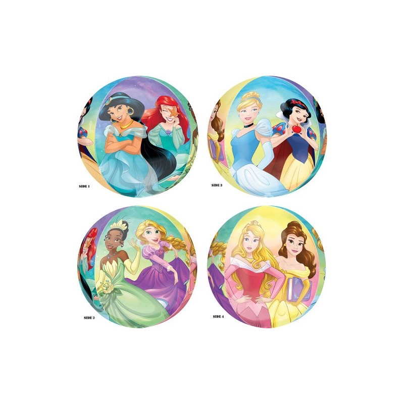 BALLON METALLIQUE ORBZ PRINCESSES DISNEY 38 X 40 CM