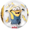 BALLON SEE THRU ORBZ MINION DESPICABLE ME 38X40 CM BALLON SEE THRU ORBZ MINION DESPICABLE ME 38X40 CM