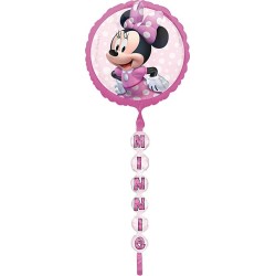 BALLON METALLIQUE MINNIE DISNEY ROND AIRWALKER 60 X 170 CM 