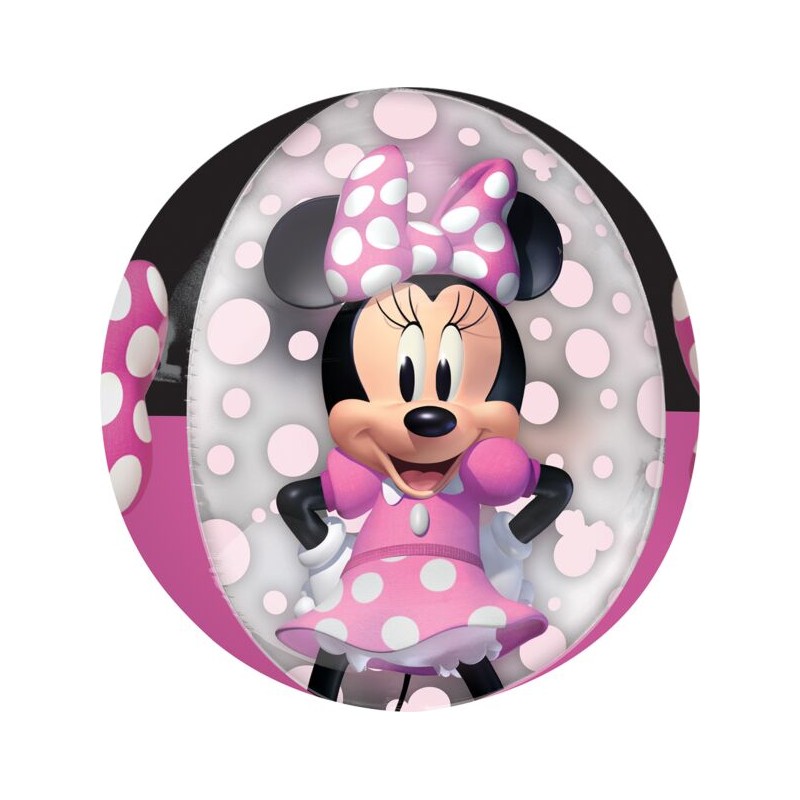 BALLON METALLIQUE MINNIE ROSE DISNEY ORBZ 38 X 40 CM 