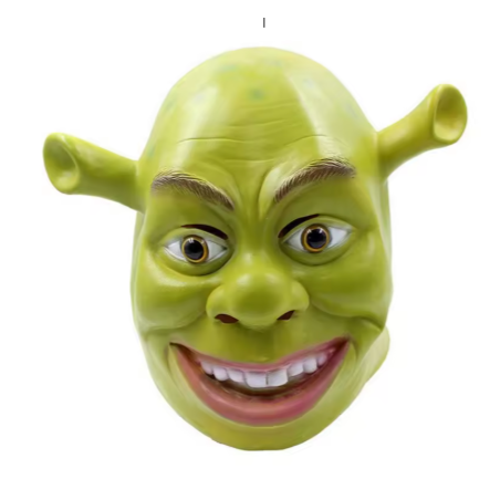 MASQUE SHREK ADULTE LATEX VERT